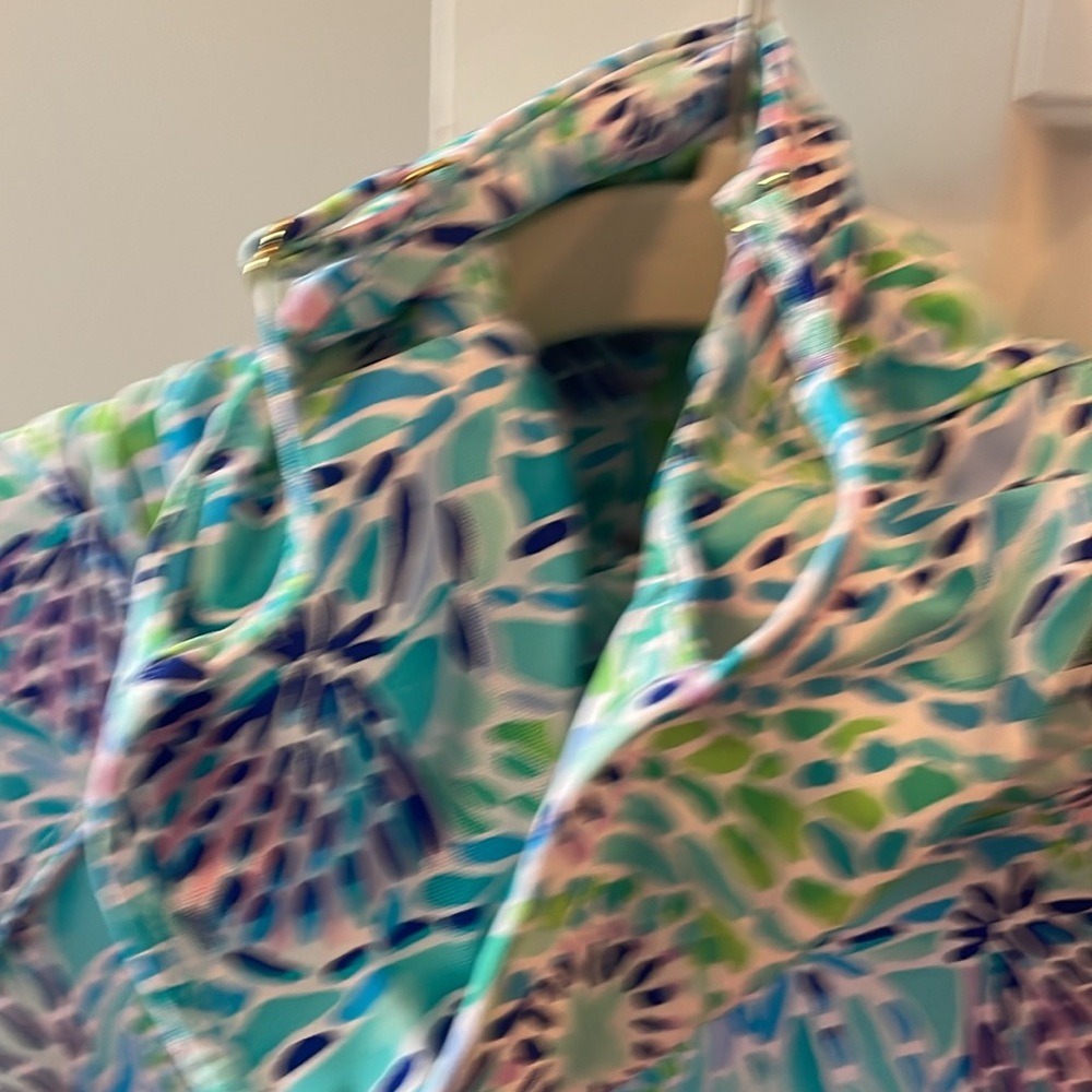 NWT!! Lilly Pulitzer popover Blue Ibiza - Picture 8 of 10